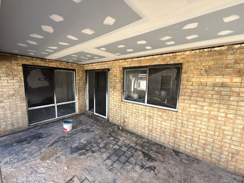 Fire damage ceiling repair in Jurien Bay WA