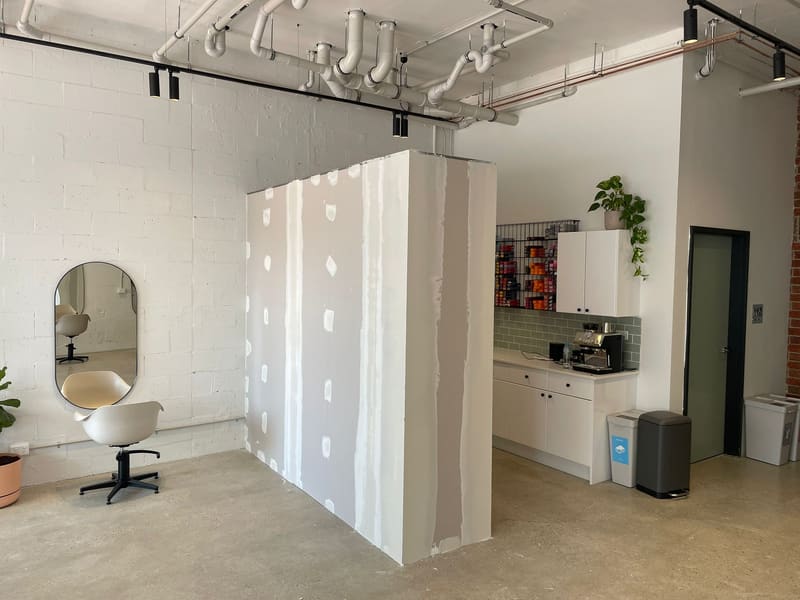 Custom nib wall build in hair salon Mount Lawley Perth